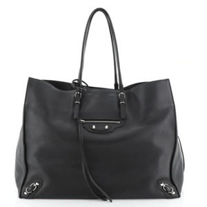 Balenciaga Papier A4 Zip Around Classic Studs Bag Leather Large